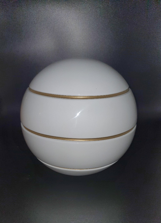 Urne Sphere Blanche En Resine Ref U62aa Urne Sphere Blanche En Resine U62aa